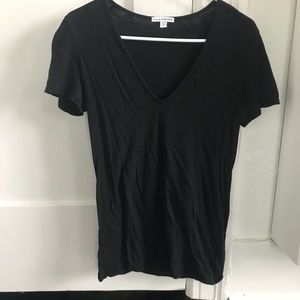 Black James Perse V Neck